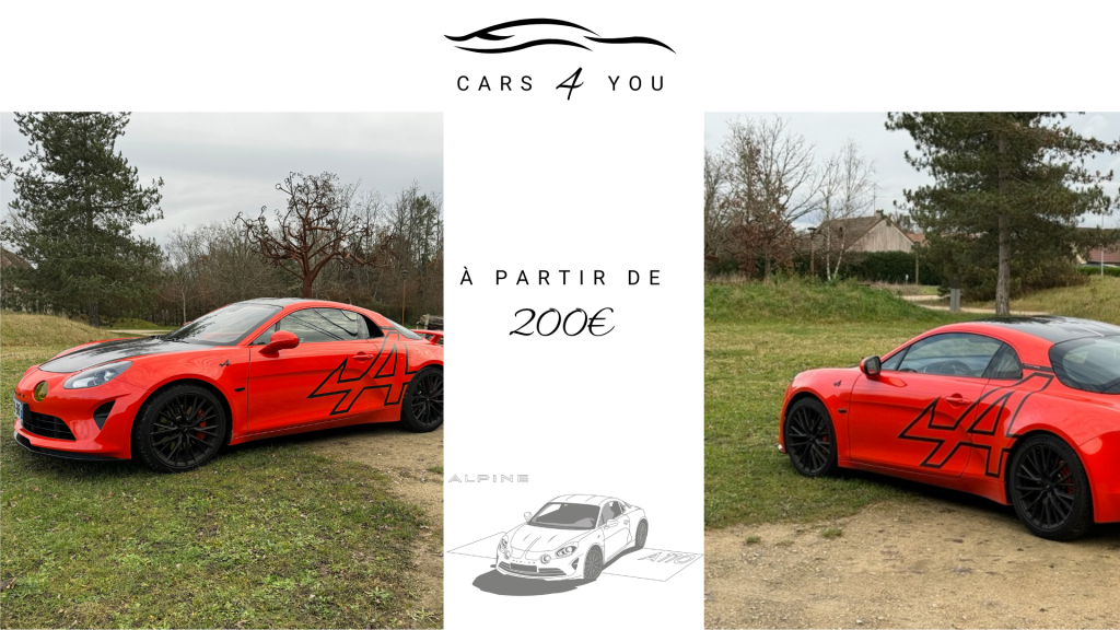 Alpine A110 rouge à partir de 200 euros en locations à Orléans, Loiret